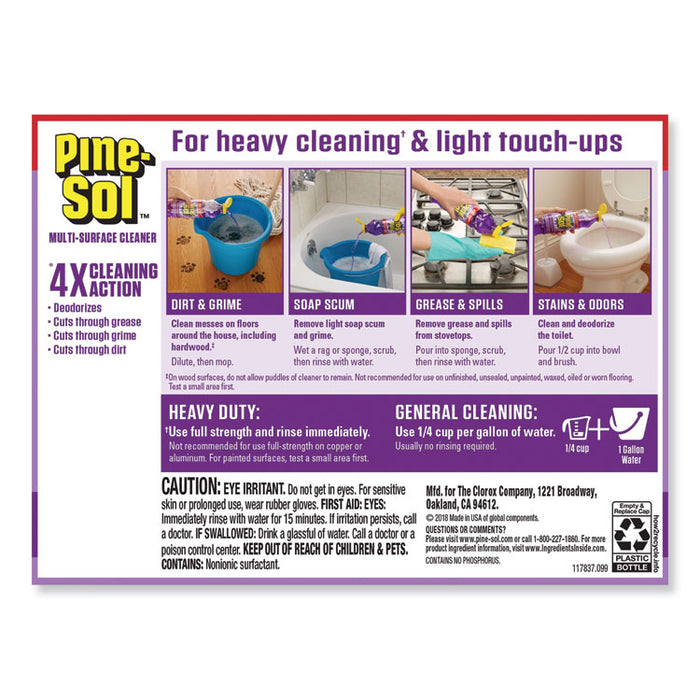 Multi-Surface Cleaner, Lavender, 48oz Bottle, 8/Carton