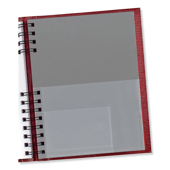 CoilPro Ruled Daily Planner, 8.25 x 5.75, Red Cover, 12-Month (Jan to Dec): 2023