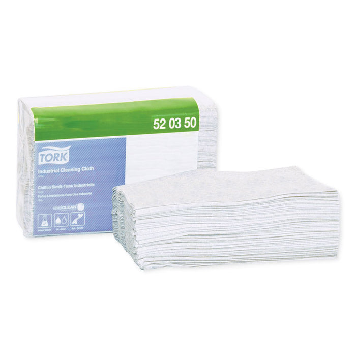 Industrial Cleaning Cloths, 1-Ply, 12.6 x 15.16, Gray, 55/Pack, 8 Packs/Carton