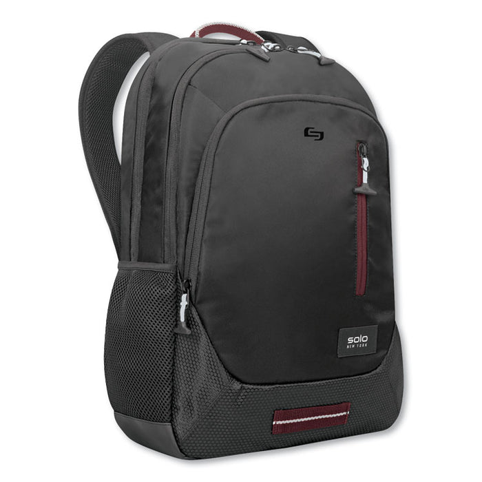 Region Backpack, For 15.6" Laptops, 13 x 5 x 19, Black