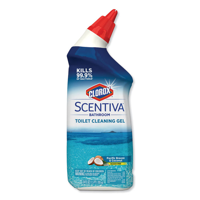 Scentiva Manual Toilet Bowl Cleaner, Pacific Breeze & Coconut, 24 oz Bottle