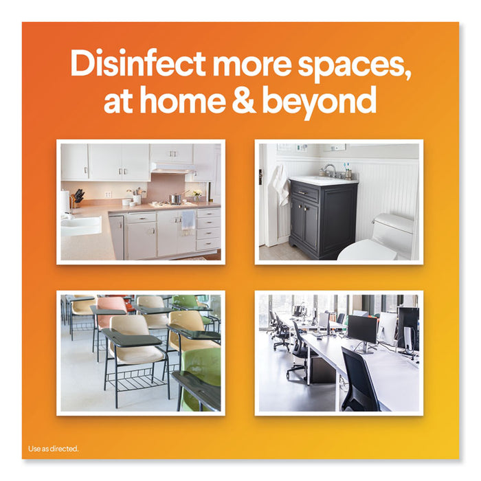 Disinfecting Wipes, White, 7 x 8, Fresh Scent, 105/Canister, 4 Canisters/Carton