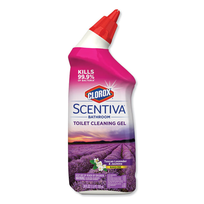 Scentiva Manual Toilet Bowl Cleaner, Tuscan Lavender & Jasmine, 24 oz, 6/CT