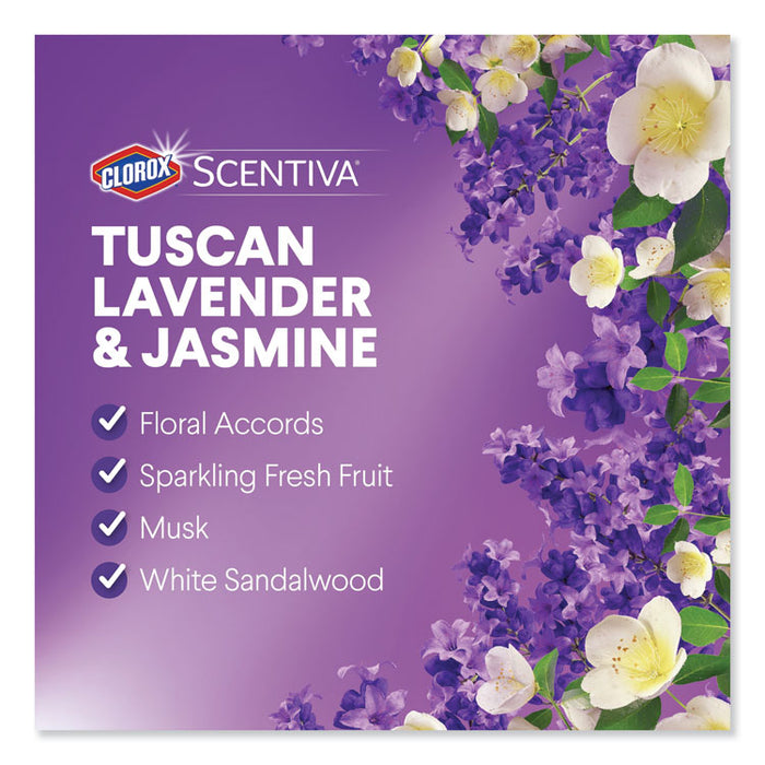 Scentiva Disinfecting Wipes, Tuscan Lavender and Jasmine, 7 x 8, 70/Can, 6/CT