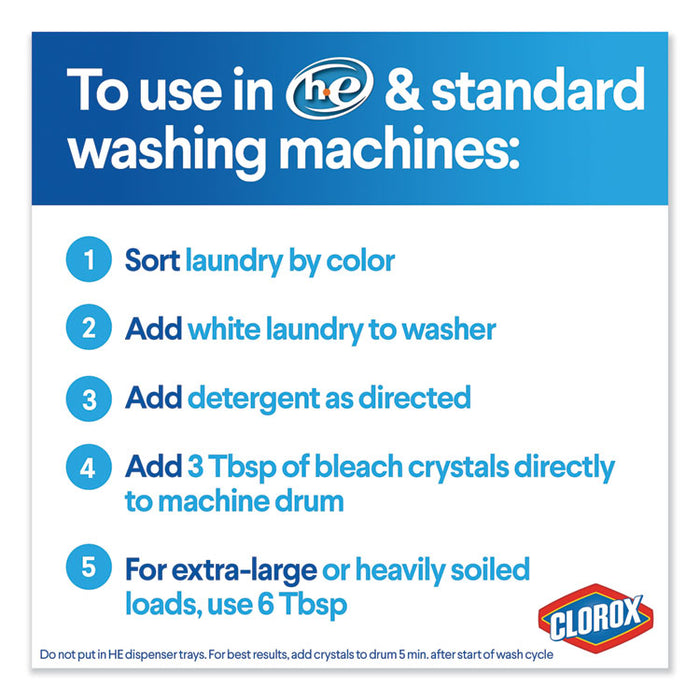 Control Bleach Crystals, Regular, 24 oz Canister, 6/Carton