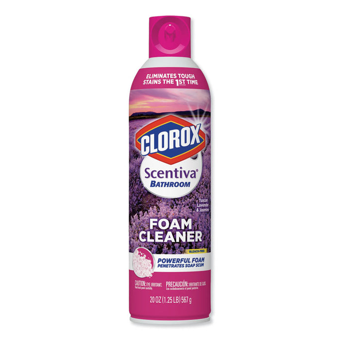 Scentiva Disinfecting Foam Multi Surface Cleaner, 20 oz Can, Lavender