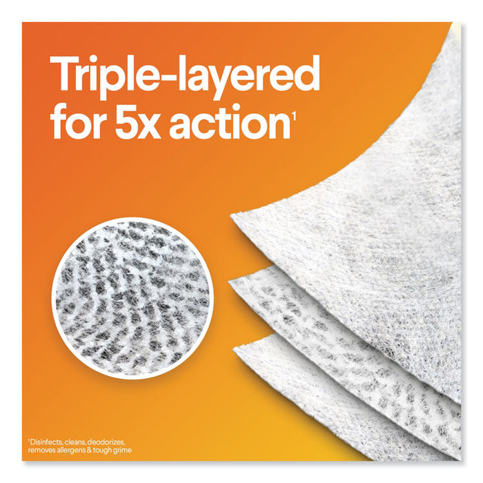 Disinfecting Wipes, 7 x 8, Crisp Lemon, 105/Canister, 4 Canisters/Carton