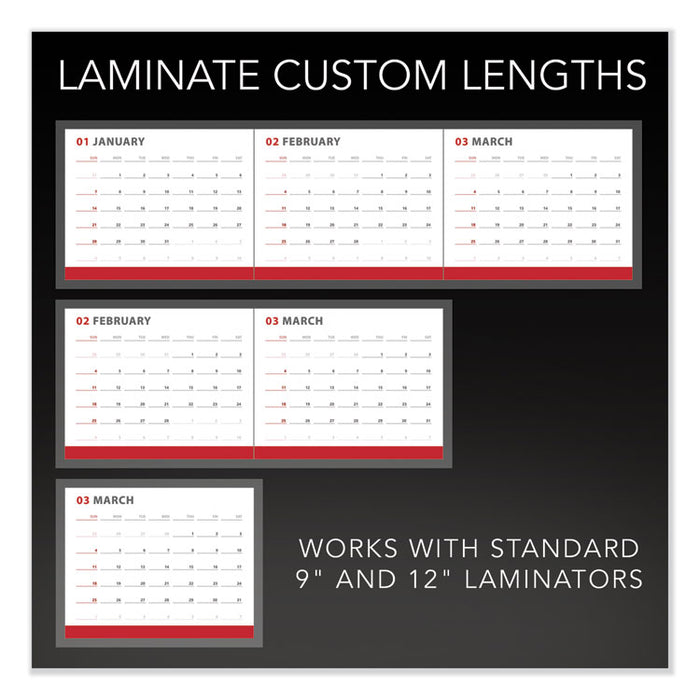 Select-a-Size Limitless Lamination, 3 mil, 9" x 100 ft, Gloss Clear