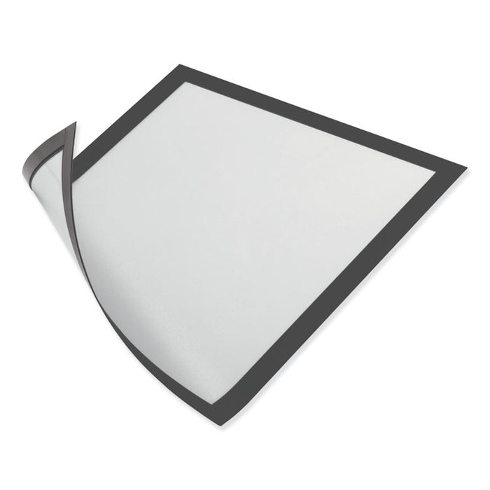DURAFRAME Magnetic Sign Holder, 5.5 x 8.5, Black Frame, 2/Pack