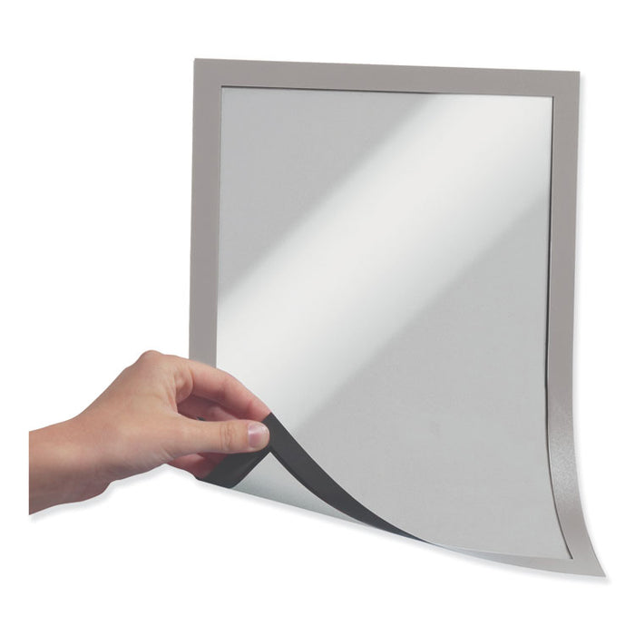 DURAFRAME Magnetic Sign Holder, 5.5 x 8.5, Silver Frame, 2/Pack