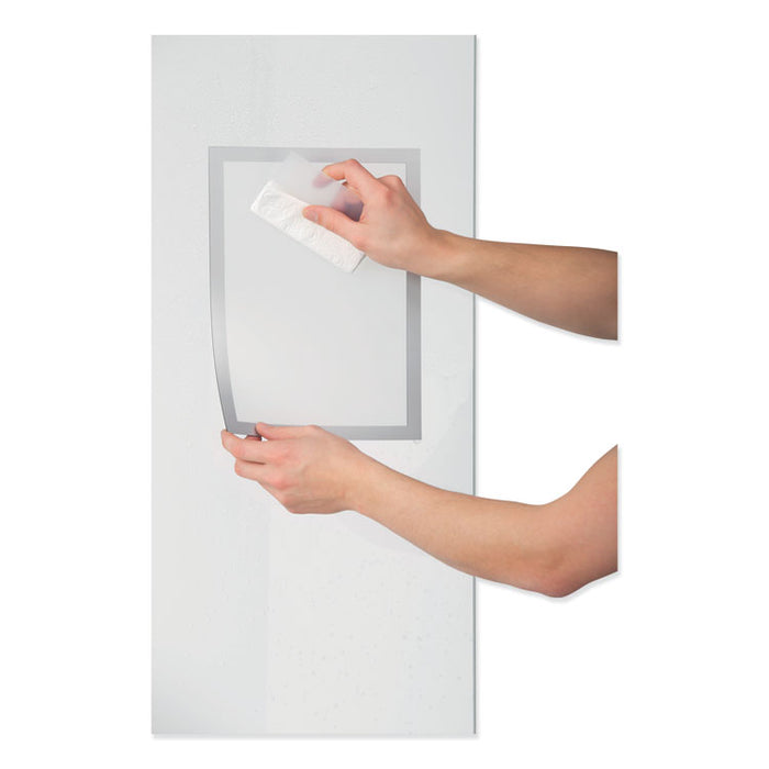 DURAFRAME SUN Sign Holder, 8.5 x 11, Silver Frame, 2/Pack