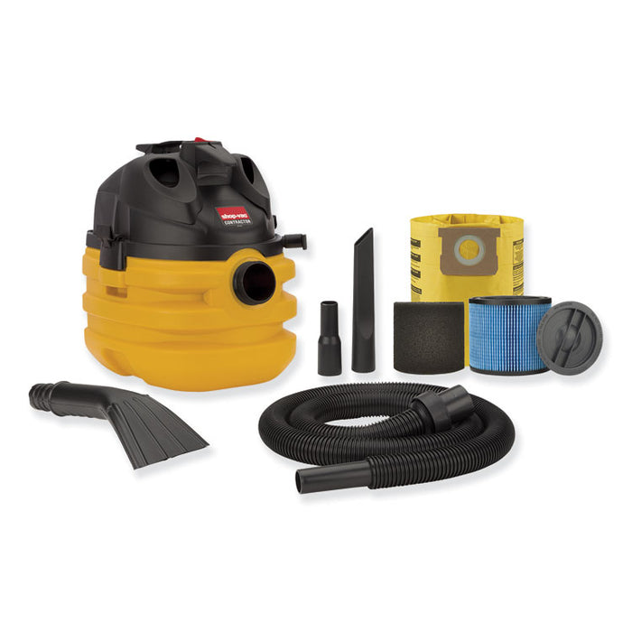 5 Gallon 6 Peak HP Portable Contractor Wet/Dry Vacuum