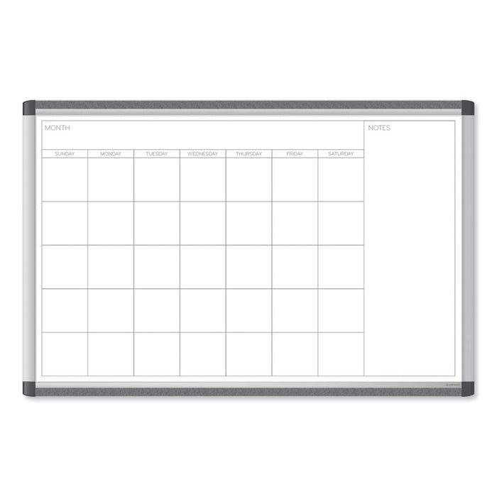 PINIT Magnetic Dry Erase Undated One Month Calendar, 36 x 24, White