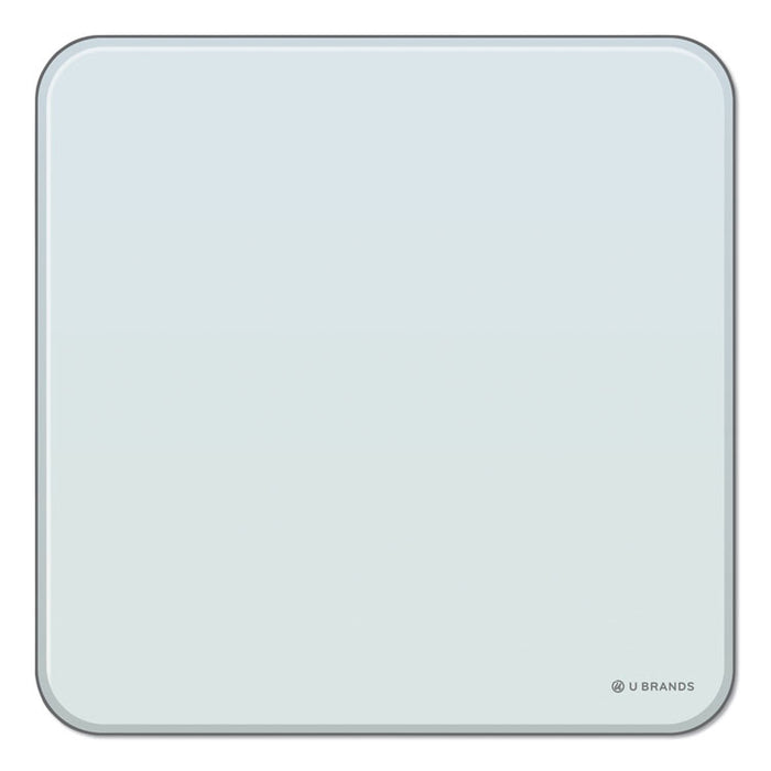 Cubicle Glass Dry Erase Board, 12 x 12, White