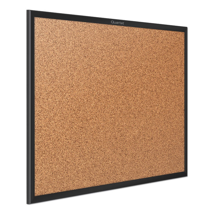 Classic Series Cork Bulletin Board, 60x36, Black Aluminum Frame