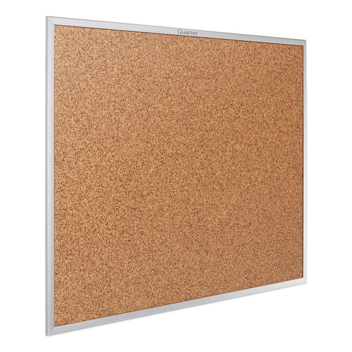 Classic Series Cork Bulletin Board, 36 x 24, Silver Aluminum Frame