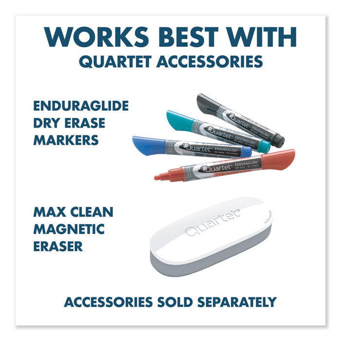 Fusion Nano-Clean Magnetic Whiteboard, 72 x 48, Silver Frame