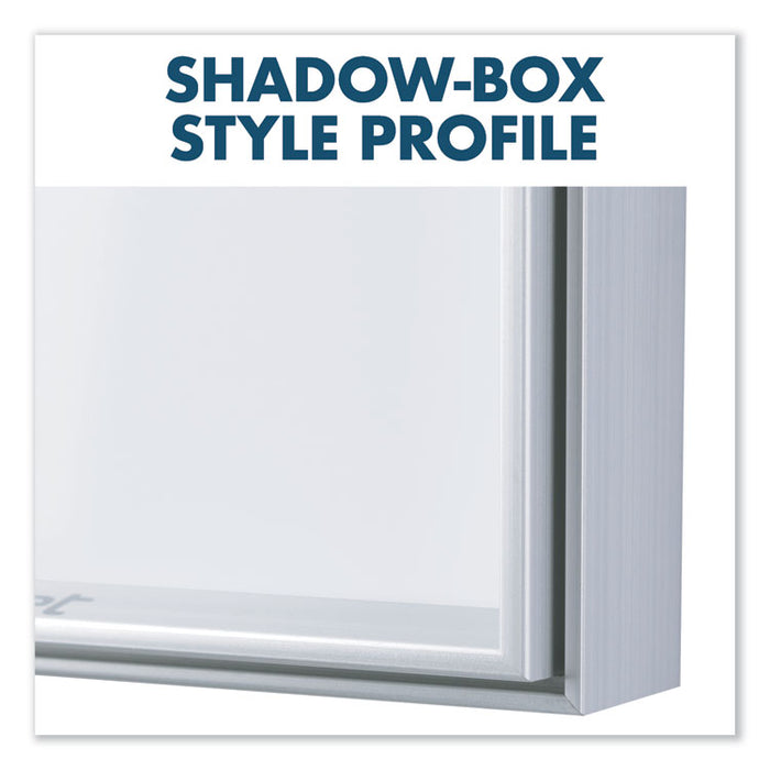 Fusion Nano-Clean Magnetic Whiteboard, 72 x 48, Silver Frame