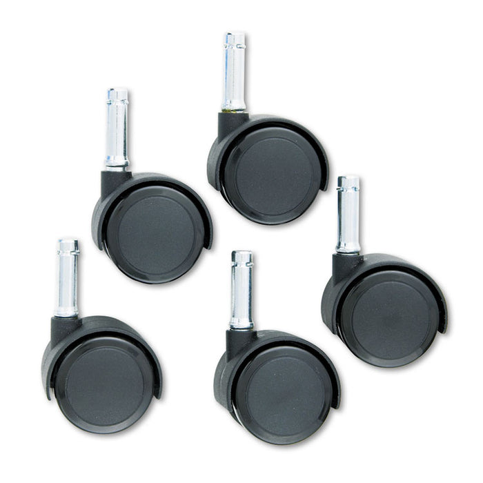 Duet Dual Wheels, Polyurethane, C Stem, 110 lbs/Caster, 5/Set