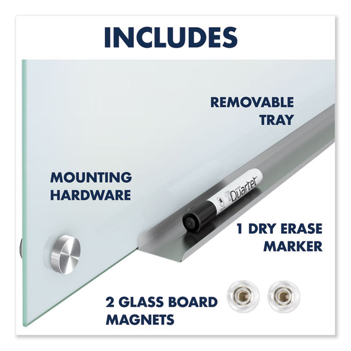 Infinity Magnetic Glass Marker Board, 48 x 36, White