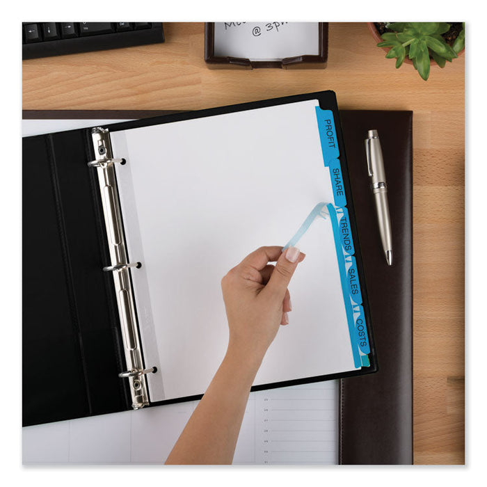 Print and Apply Index Maker Clear Label Dividers, 5 Color Tabs, Letter, 5 Sets