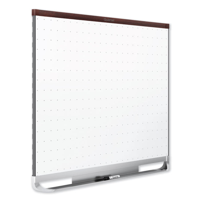Prestige 2 Magnetic Total Erase Whiteboard, 72 x 48, Mahogany Frame