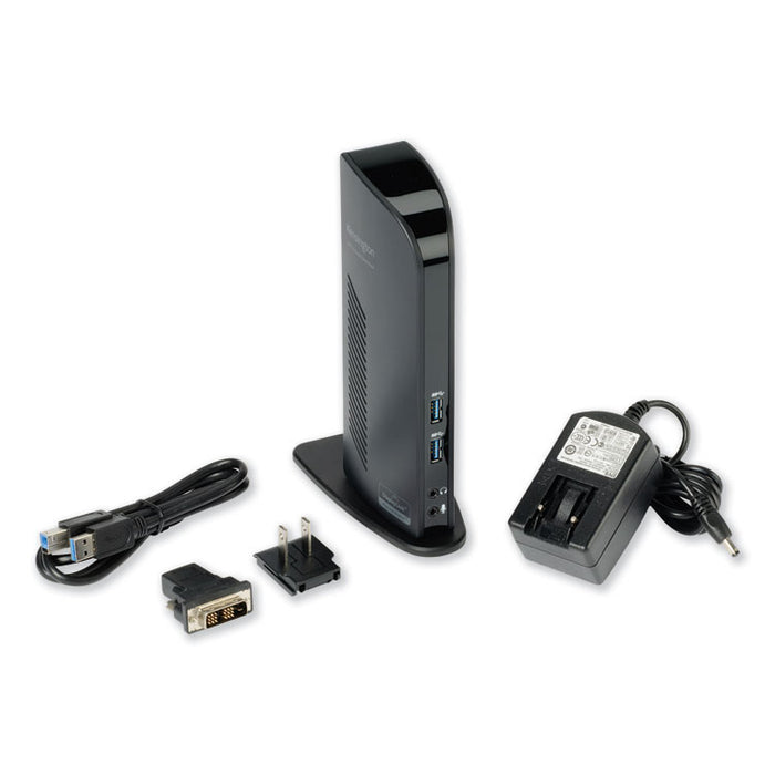 USB 3.0 Docking Station with DVI/HDMI/VGA Video, 1 DVI and 1 HDMI Out