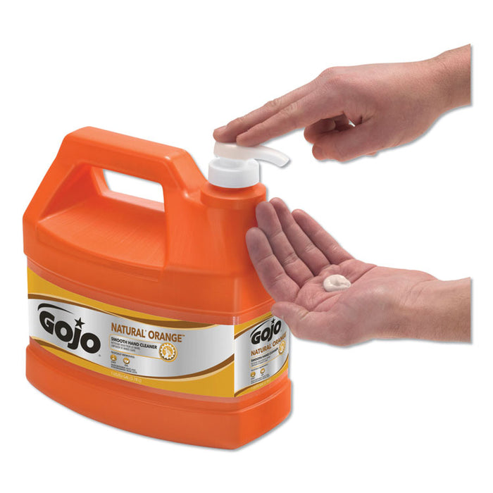 NATURAL ORANGE Smooth Hand Cleaner, 1 gal, Pump Dispenser, Citrus Scent, 4/Carton