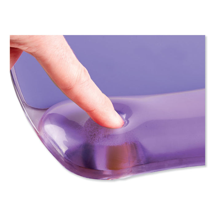 Gel Crystals Mouse Pad with Wrist Rest, 7.87 x 9.18, Purple
