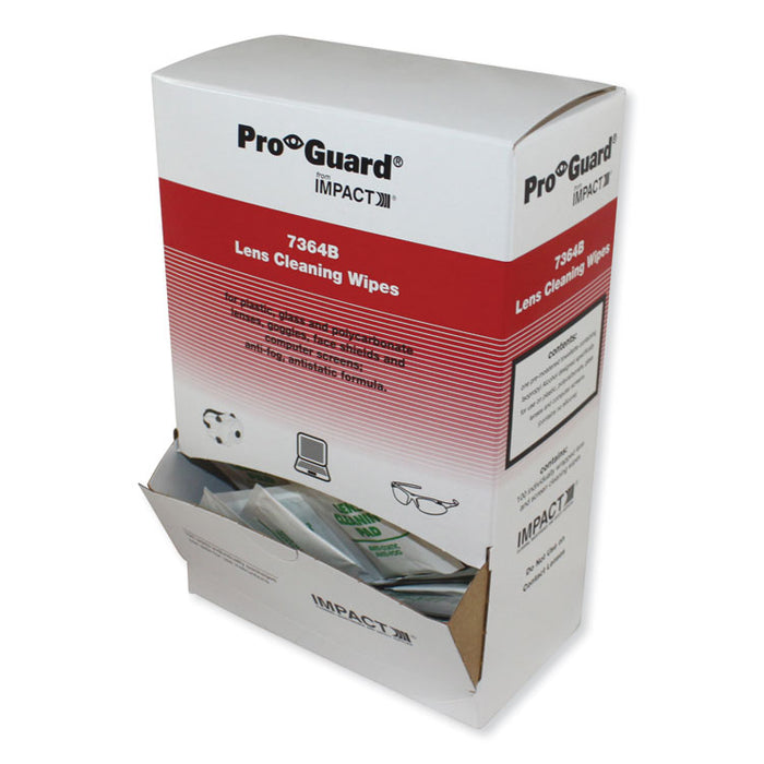 Pro-Guard Disposable Lens Cleaning Wipes, 5.1 x 8.1, 100/Box