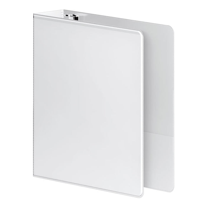 Heavy-Duty D-Ring View Binder with Extra-Durable Hinge, 3 Rings, 2" Capacity, 11 x 8.5, White
