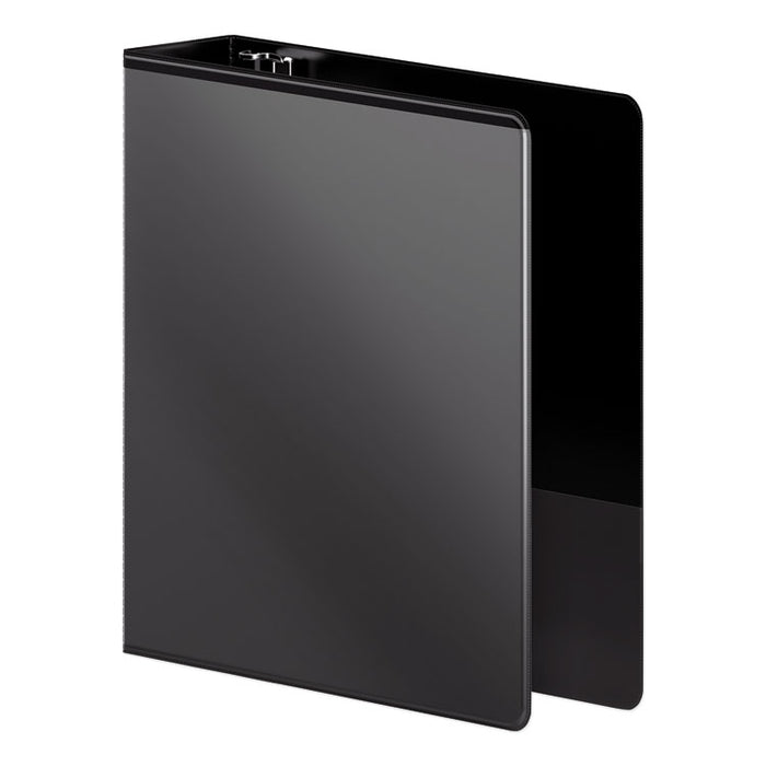 Heavy-Duty D-Ring View Binder with Extra-Durable Hinge, 3 Rings, 2" Capacity, 11 x 8.5, Black