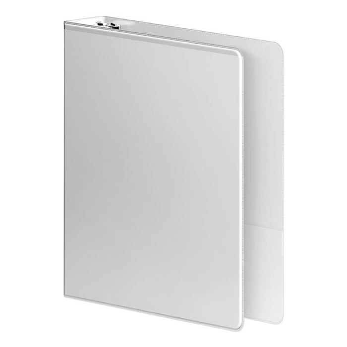 Heavy-Duty D-Ring View Binder with Extra-Durable Hinge, 3 Rings, 1.5" Capacity, 11 x 8.5, White