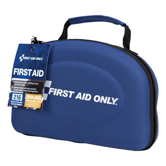 Bulk ANSI 2015 Compliant First Aid Kit, 211 Pieces, Fabric Case