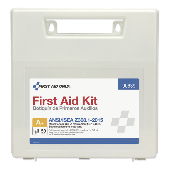 ANSI Class A+ First Aid Kit for 50 People, 183 Pieces