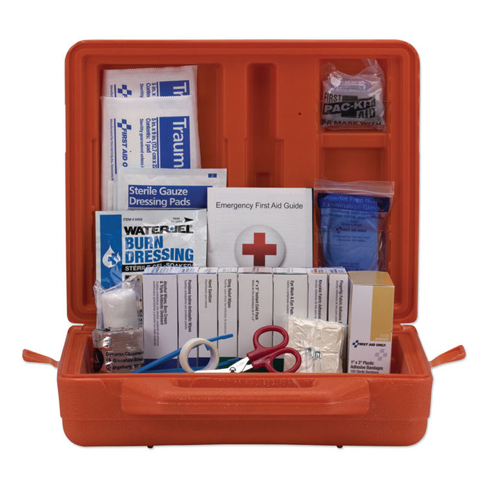 ANSI Class A+ First Aid Kit for 50 People, Weatherproof, 215 Pieces, Plastic Case