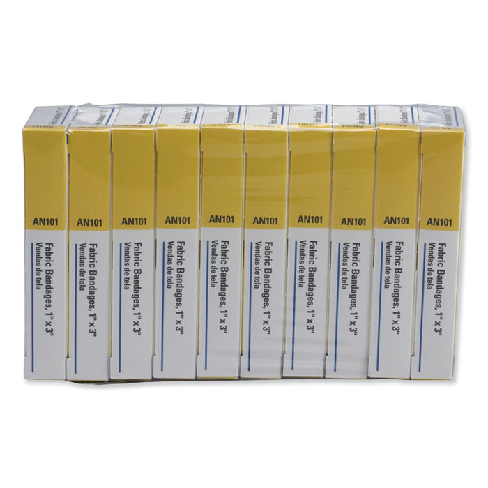 First-Aid Refill Fabric Adhesive Bandages, 1" x 3", 160/Pack