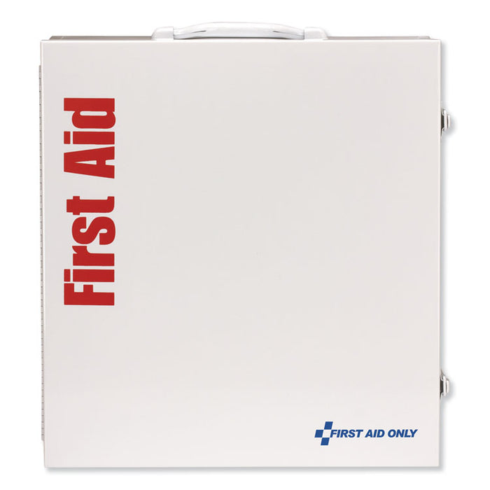 ANSI 2015 Class A+ Type I and II Industrial First Aid Kit 100 People, 676 Pieces, Metal Case