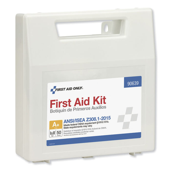 ANSI Class A+ First Aid Kit for 50 People, 183 Pieces