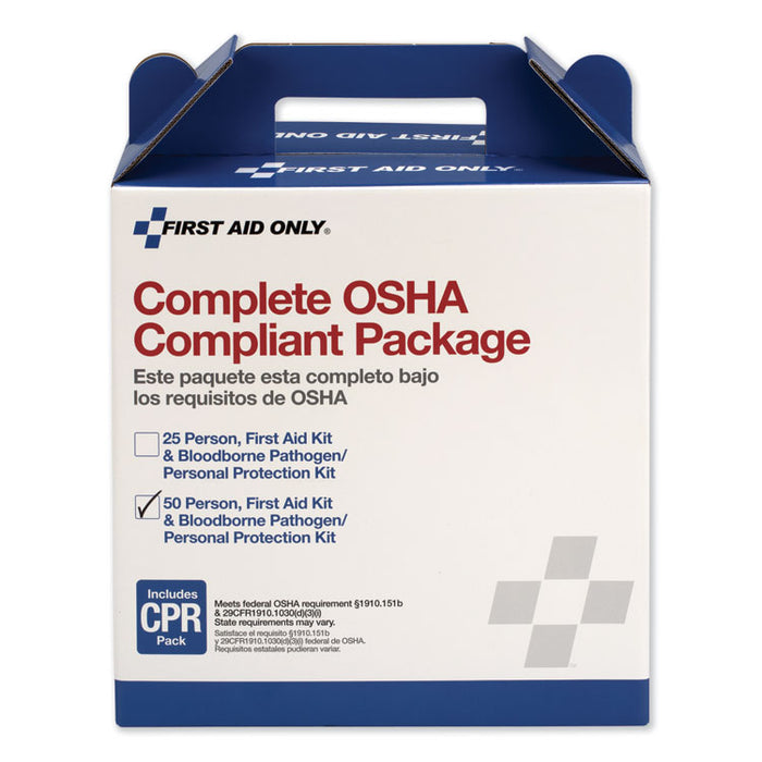 First Aid Kit for 50 People, 229-Pieces, ANSI/OSHA Compliant, Plastic Case