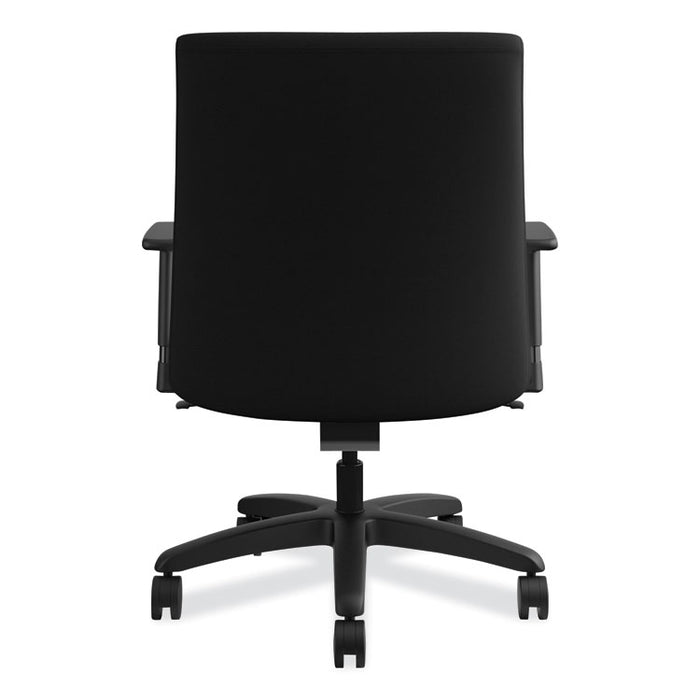 Ignition Series Big/Tall Mid-Back Work Chair, Supports Up to 450 lb, 17" to 20" Seat Height, Black