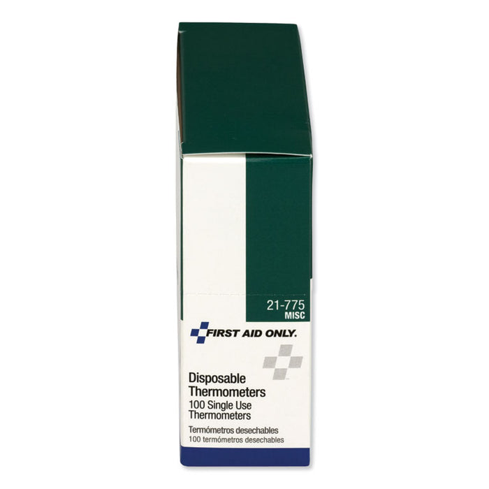 Disposable Forehead Thermometer, Dot-Matrix Phase Change,100/Box