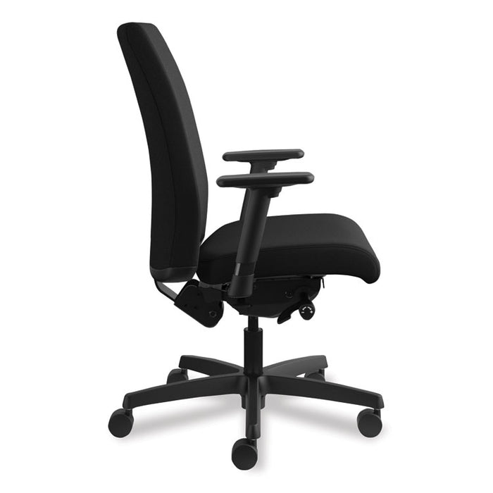 Ignition Series Mid-Back Work Chair, Supports Up to 300 lb, 17" to 22" Seat Height, Black