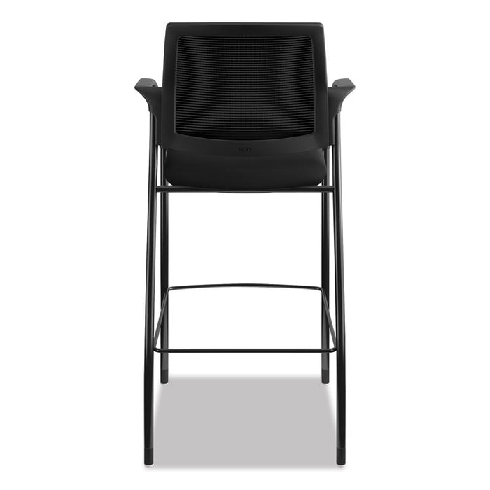Ignition 2.0 Ilira-Stretch Mesh Back Cafe Height Stool, Supports Up to 300 lb, 31" Seat Height, Black