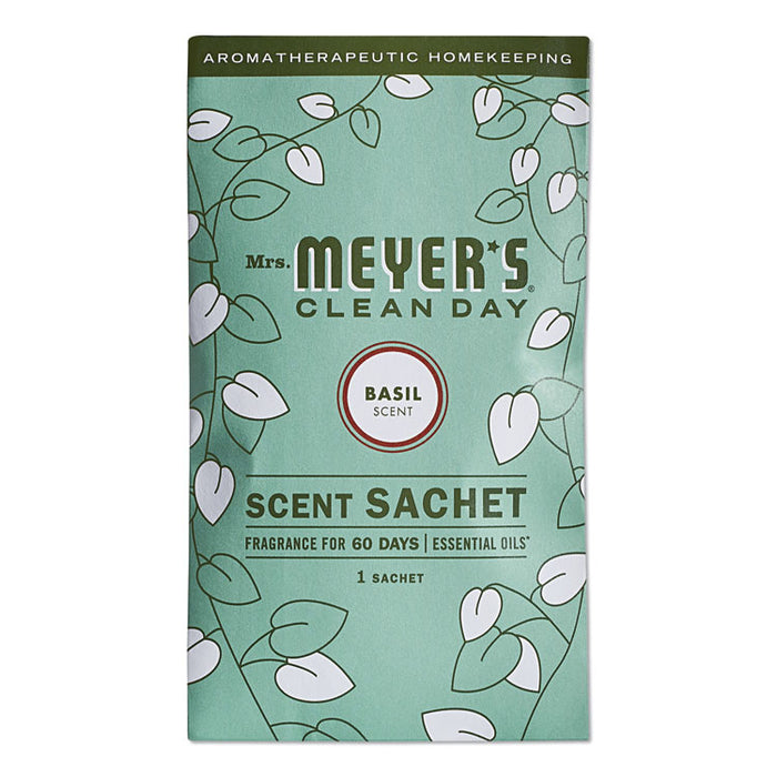 Clean Day Scent Sachets, Basil, 0.05 lbs Sachet, 18/Carton