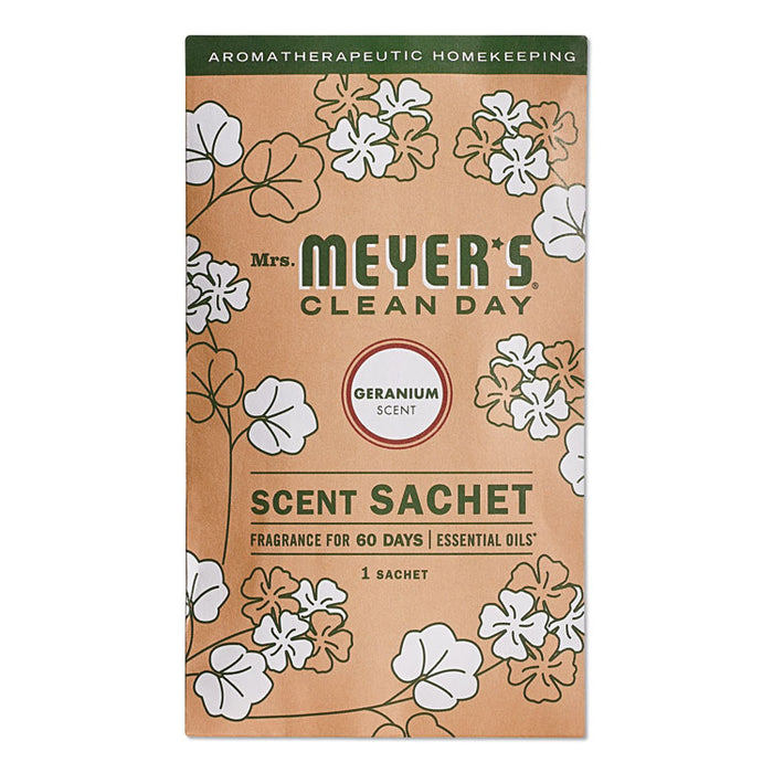 Clean Day Scent Sachets, Geranium, 0.05 lbs Sachet, 18/Carton