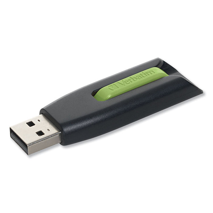 Store 'n' Go V3 USB 3.0 Drive, 16 GB, Black/Green