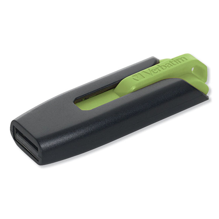 Store 'n' Go V3 USB 3.0 Drive, 16 GB, Black/Green