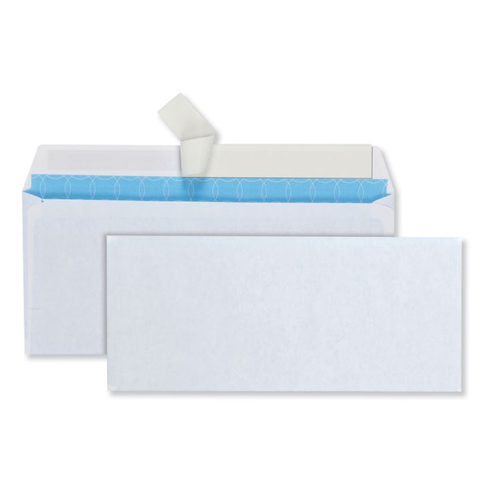 Security Envelope, #10, Commercial Flap, Redi-Strip Closure, 4.13 x 9.5, White, 500/Box
