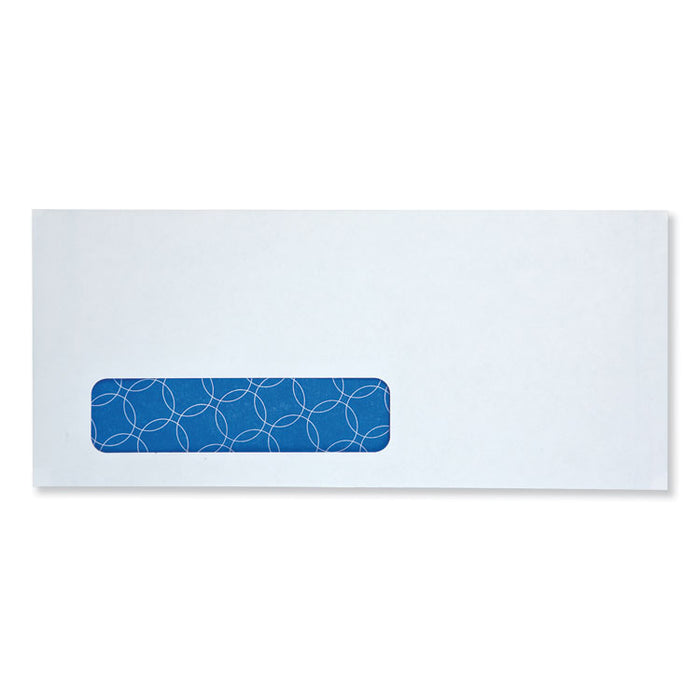 Security Envelope, #10, Commercial Flap, Redi-Strip Closure, 4.13 x 9.5, White, 500/Box